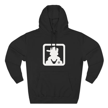 Minimal Square Logo Fleece Hoodie