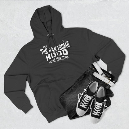 The Handsome Hood Fleece Hoodie - Retro Script Graphic Pullover
