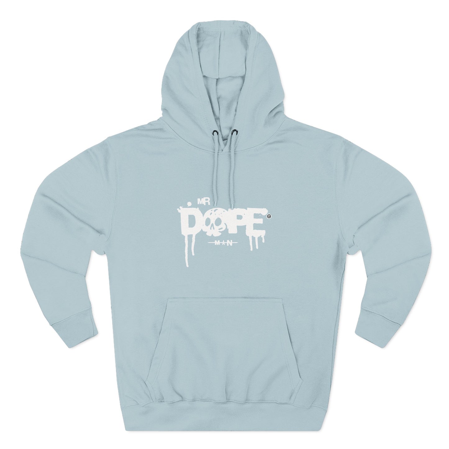 Classic White Three-Panel Hoodie