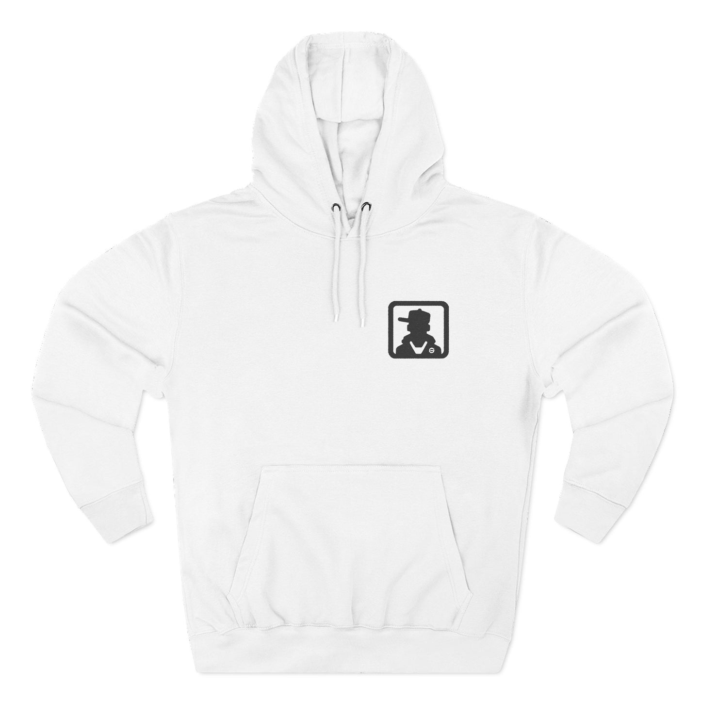 Minimal Silhouette Chest Logo Hoodie