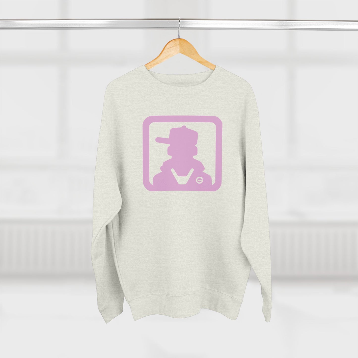 Retro Pink Silhouette Crewneck Sweatshirt