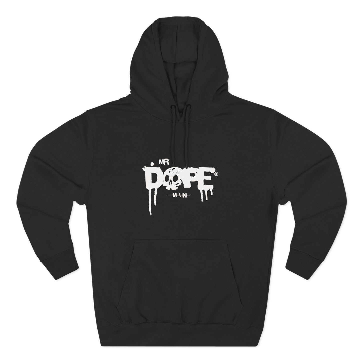 Classic White Three-Panel Hoodie