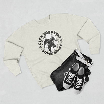 Space Astronaut Graphic Crewneck Sweatshirt