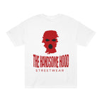The Handsome Hood Streetwear Tee — Red Balaclava Graphic T-Shirt