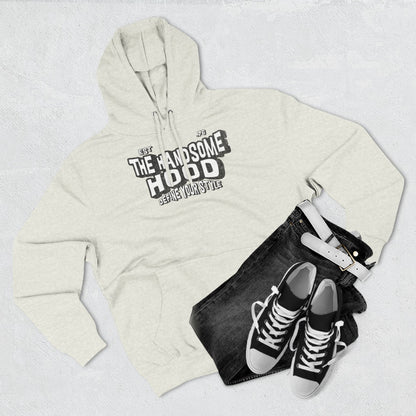 The Handsome Hood Fleece Hoodie - Retro Script Graphic Pullover