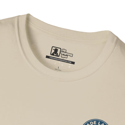 Glade Laksen Kvalitetsfisk T-Shirt — Vintage Salmon Fishing Tee