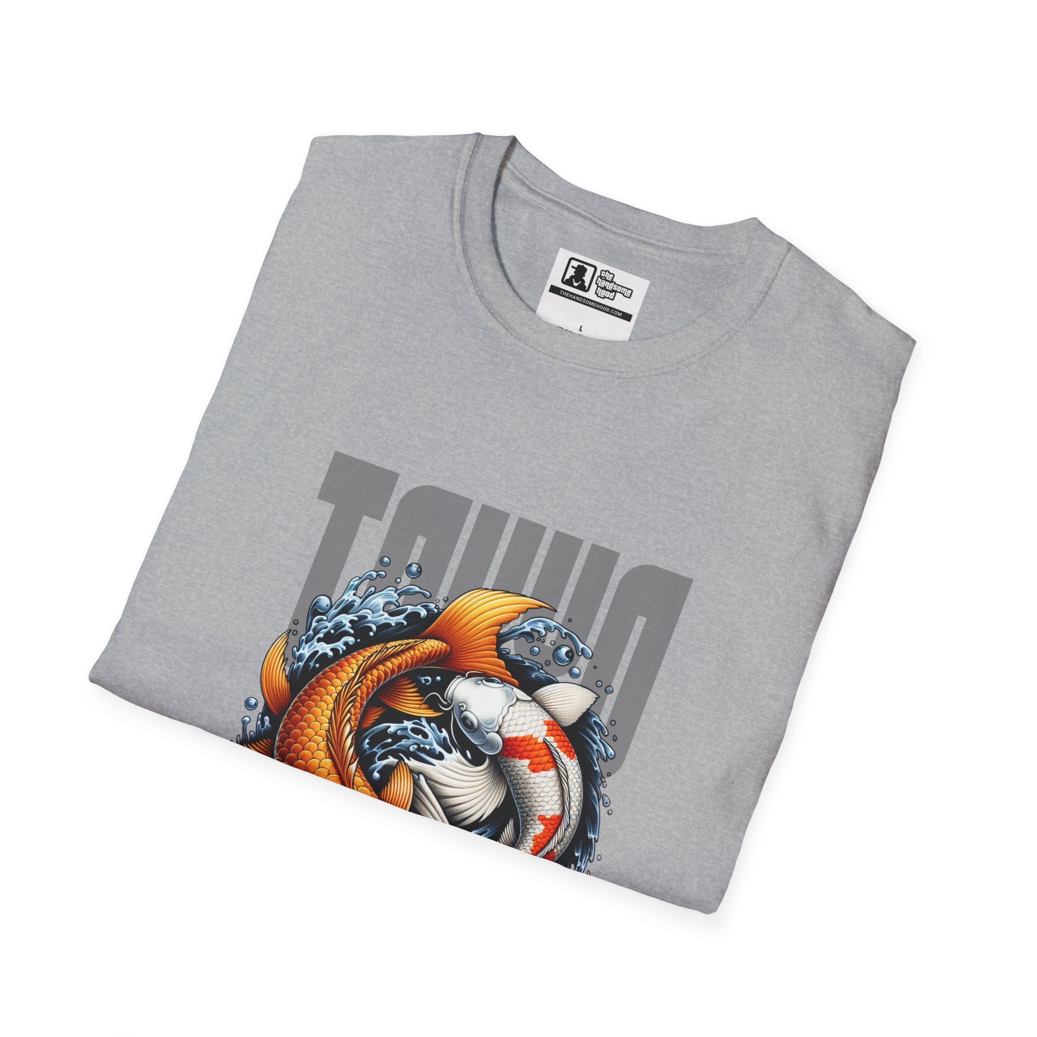 Koi Wave Graphic T-Shirt — Taiko-Inspired Koi Fish Design
