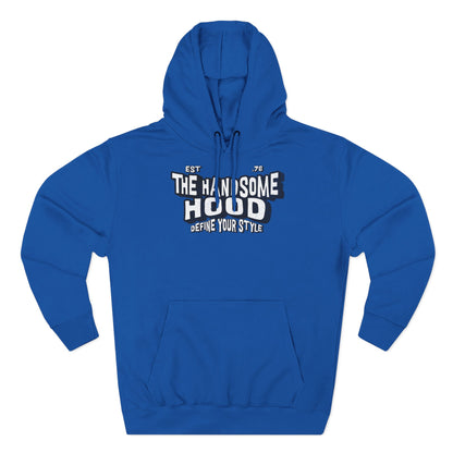 The Handsome Hood Fleece Hoodie - Retro Script Graphic Pullover