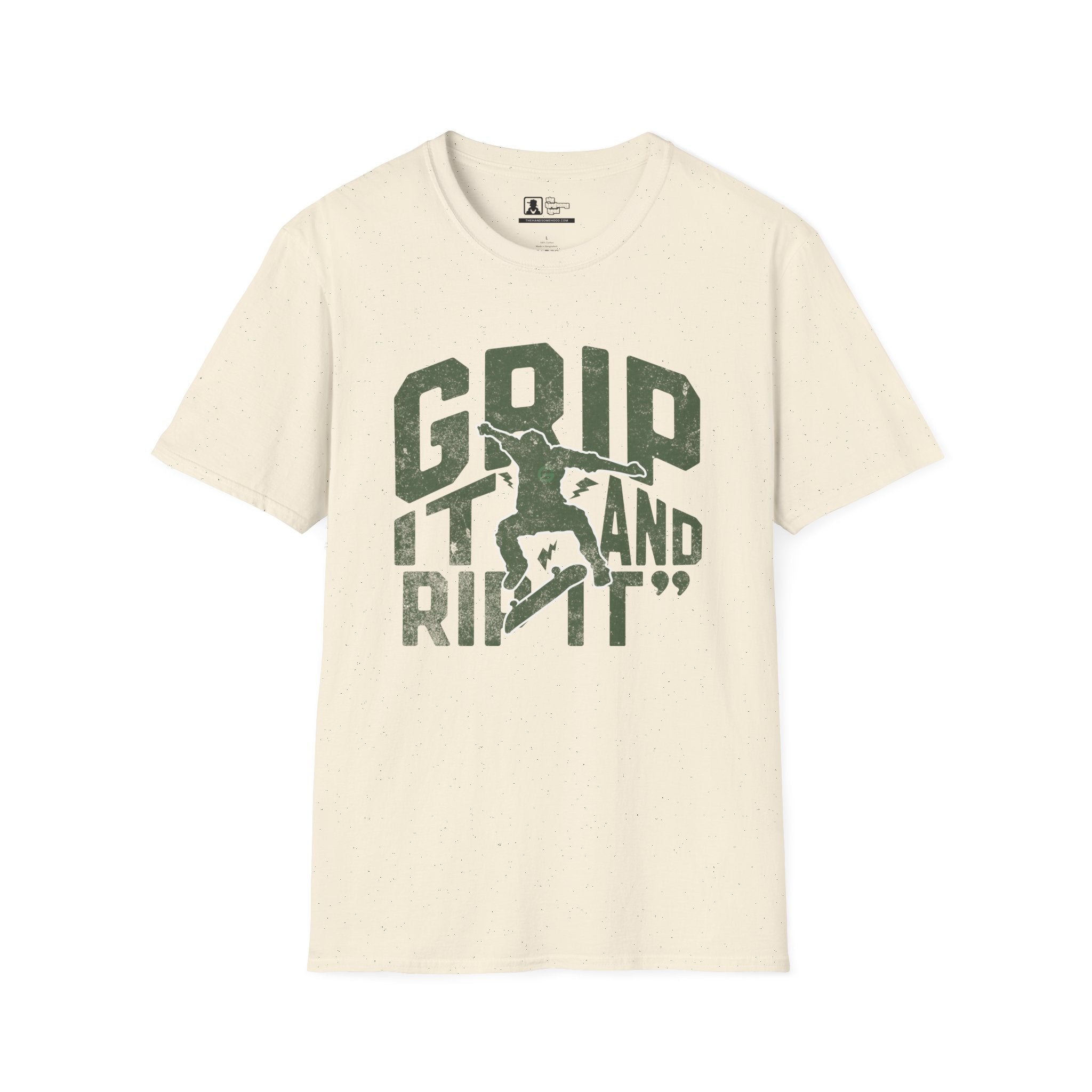 Grip It and Rip It Skateboard T-Shirt — Vintage Skateboarding Tee