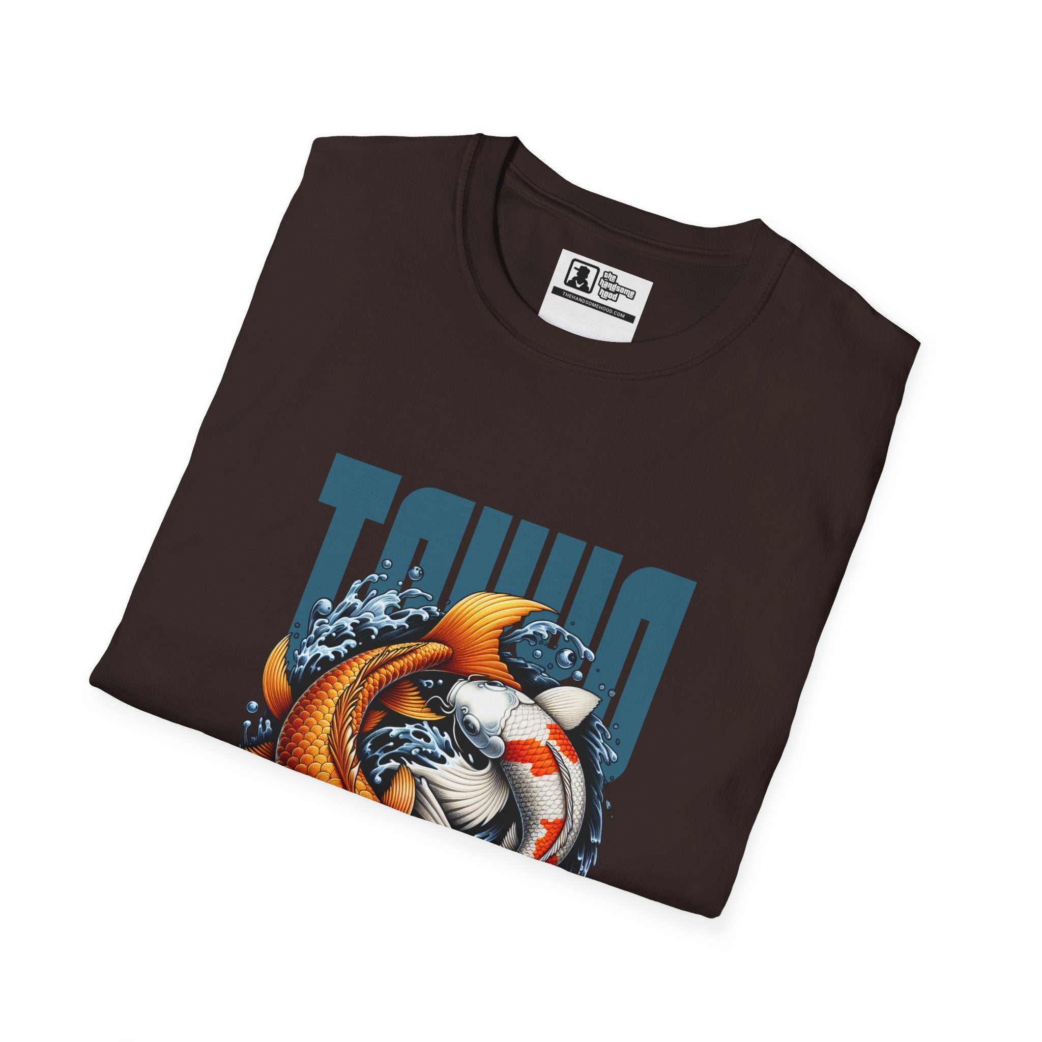 Koi Yin-Yang Graphic T-Shirt — Kyoto Fish Illustration Tee