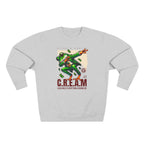 C.R.E.A.M. Frog Crewneck Sweatshirt – 'Cash Rules Everything Around Me' Graphic