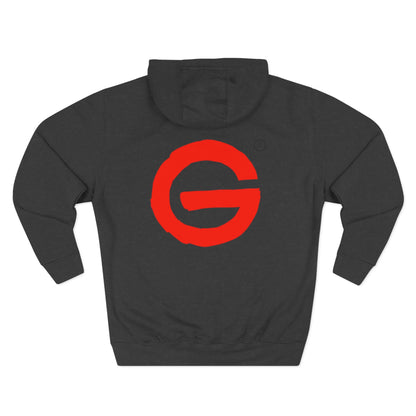 Red Brushstroke G Logo Hoodie