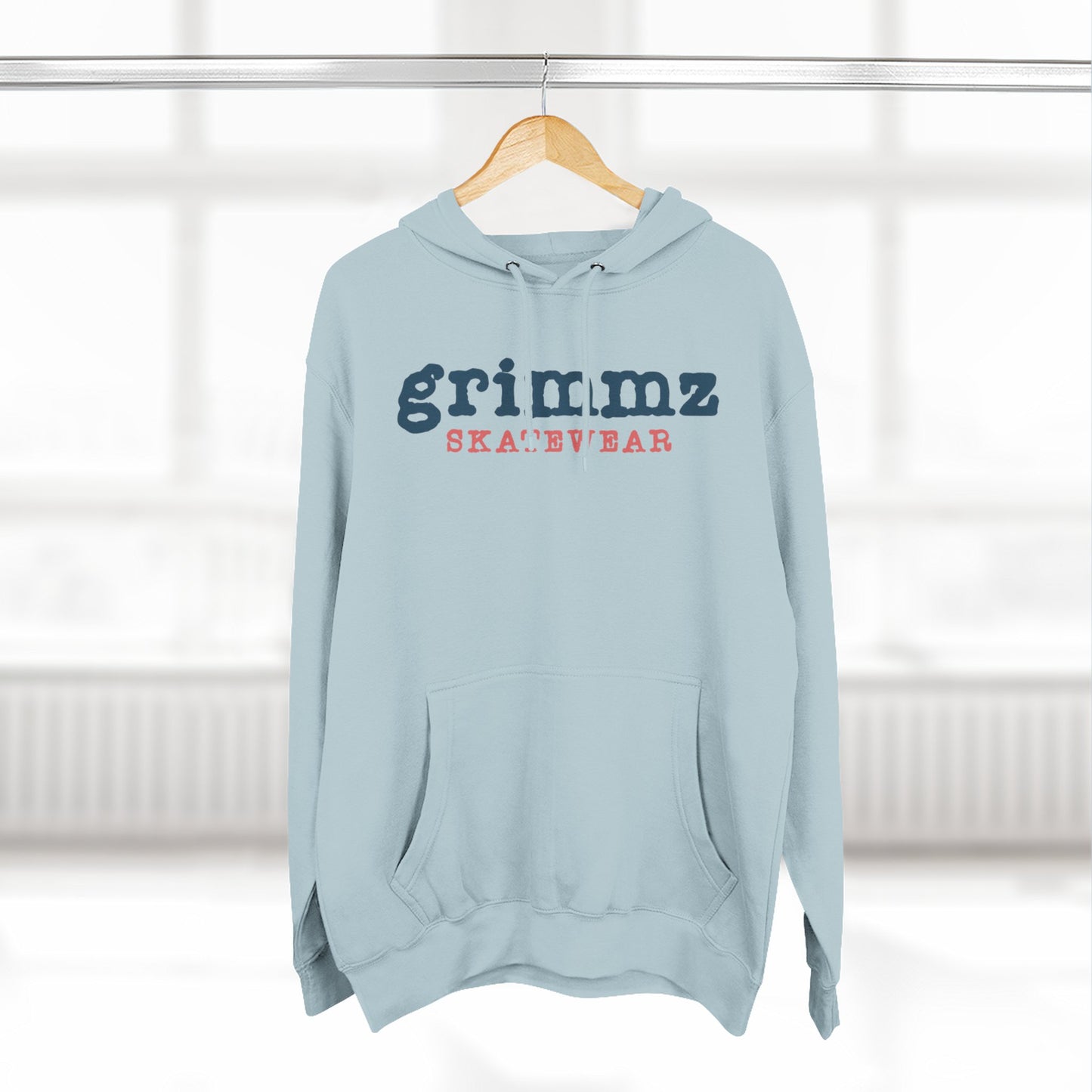 Grimmz Skatewear Fleece Hoodie — Vintage Skate Logo Pullover