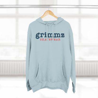 Grimmz Skatewear Fleece Hoodie — Vintage Skate Logo Pullover