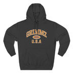 Grimmz 1976 U.S.A. Hoodie — Vintage Collegiate Fleece Pullover