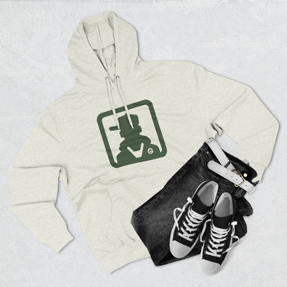 Minimal Green Icon Hoodie Pullover