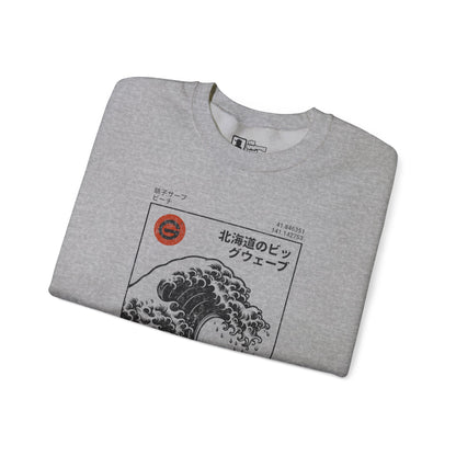 Hokkaido Wave Crewneck Sweatshirt