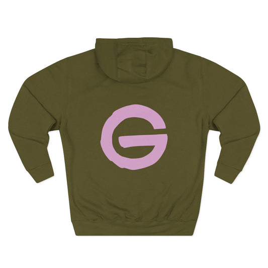 Minimalist Pink G Logo Hoodie