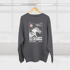 Great Wave Crewneck Sweatshirt — Hokusai-Inspired Wave Graphic
