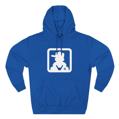 Minimal Square Logo Fleece Hoodie