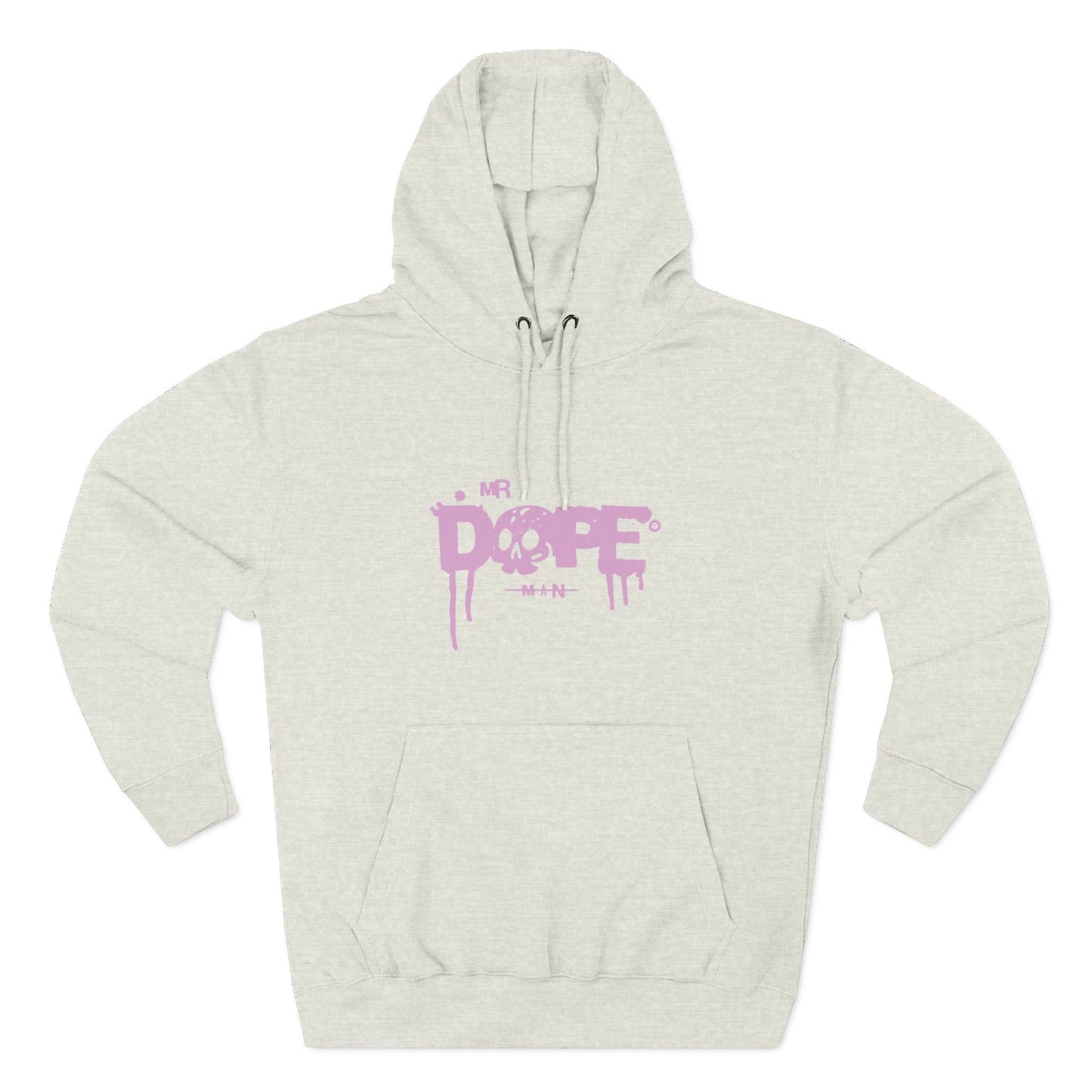 Dope Skull Graphic Hoodie Pink Drip Streetwear