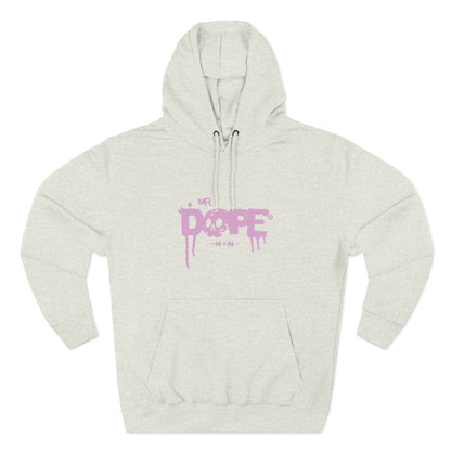 Dope Skull Graphic Hoodie Pink Drip Streetwear