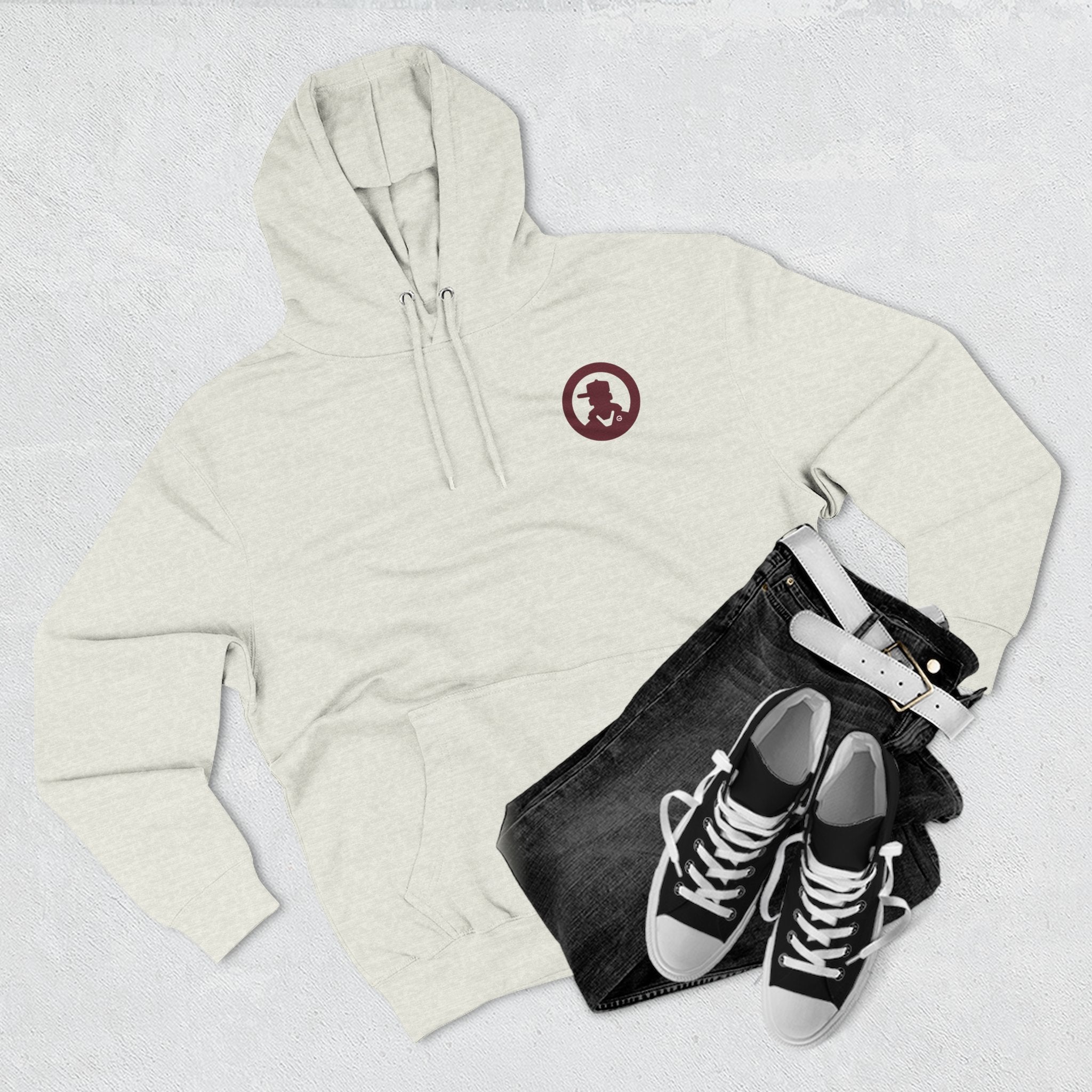 Skateboarders In Hell Graphic Hoodie — Retro Skate Circle Design