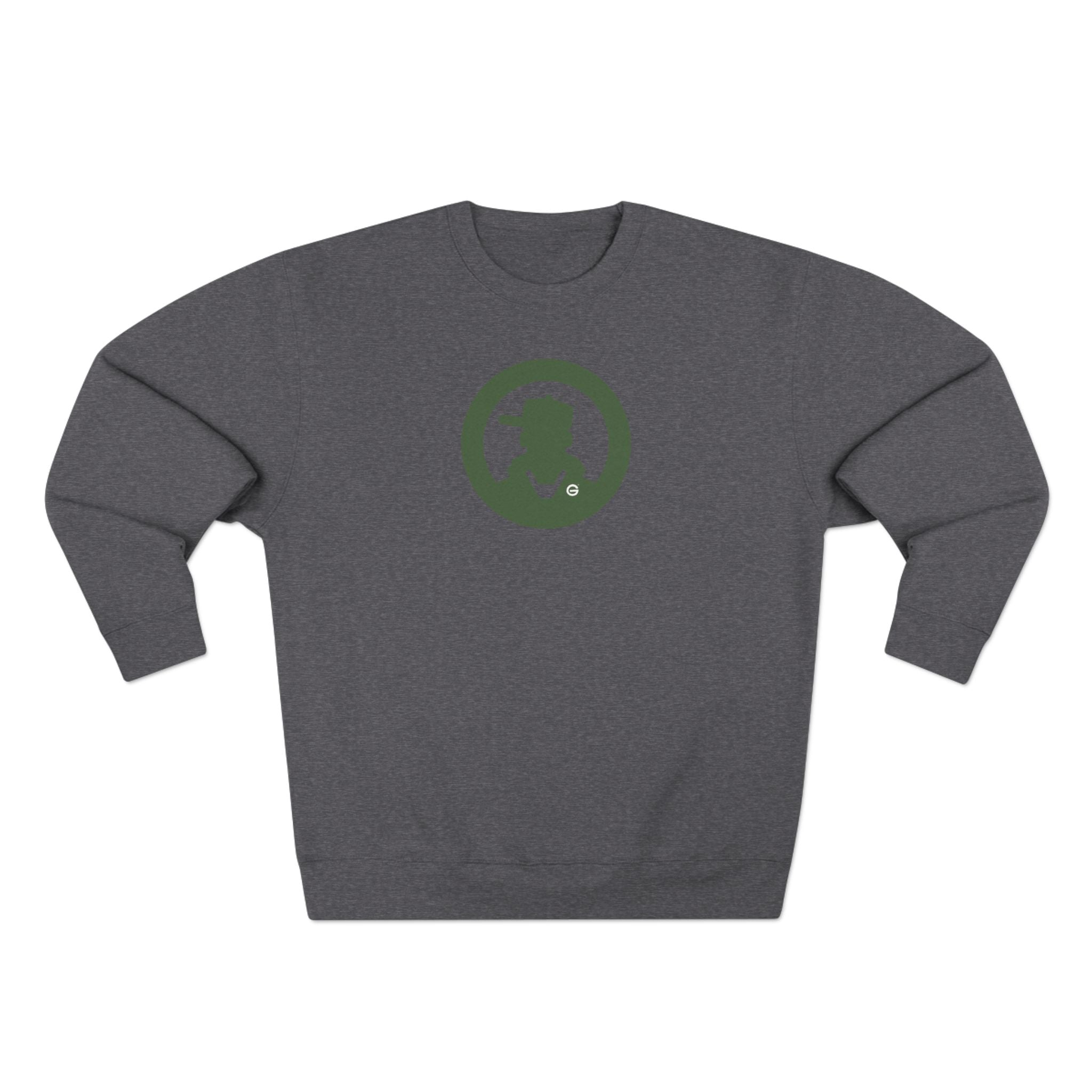 Detective Circle Crewneck Sweatshirt — Vintage Sherlock Pipe Logo
