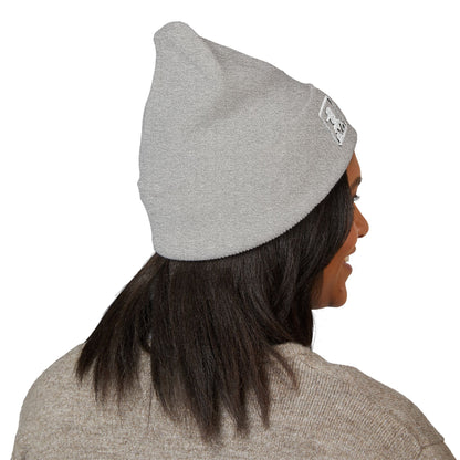 Classic Minimal Patch Knit Beanie