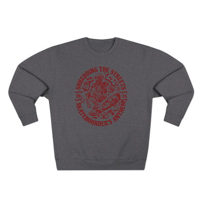Skate Anthem Shredding Streets Sweatshirt