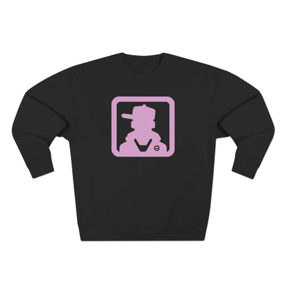 Retro Pink Silhouette Crewneck Sweatshirt