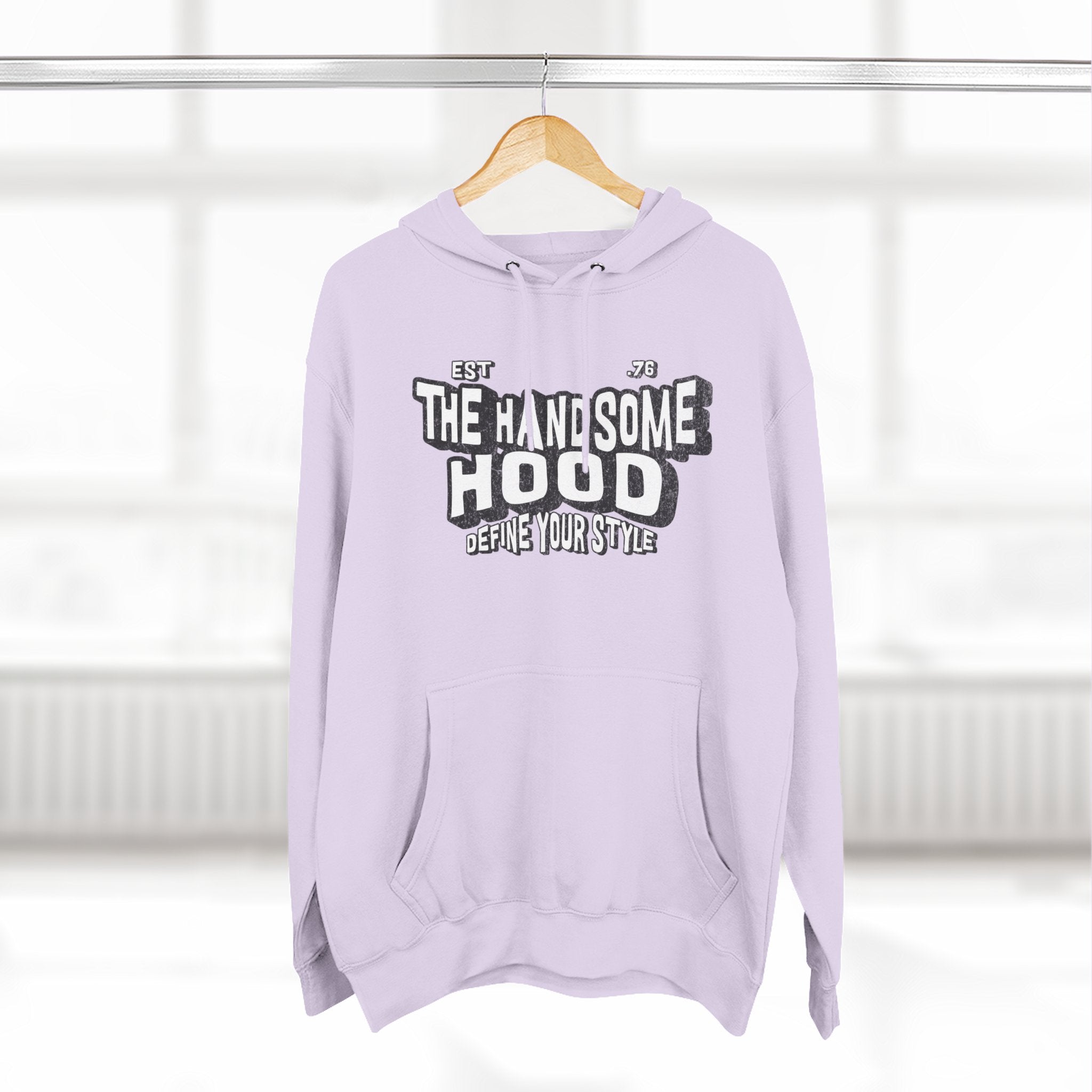 The Handsome Hood Hoodie – Retro Script Graphic Pullover