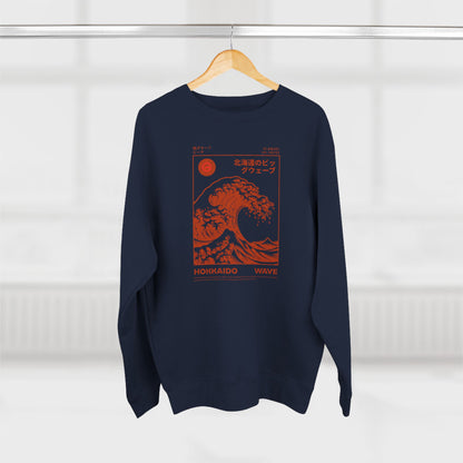 Hokkaido Wave Graphic Crewneck Sweatshirt