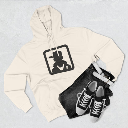 Minimal Silhouette Streetwear Fleece Hoodie