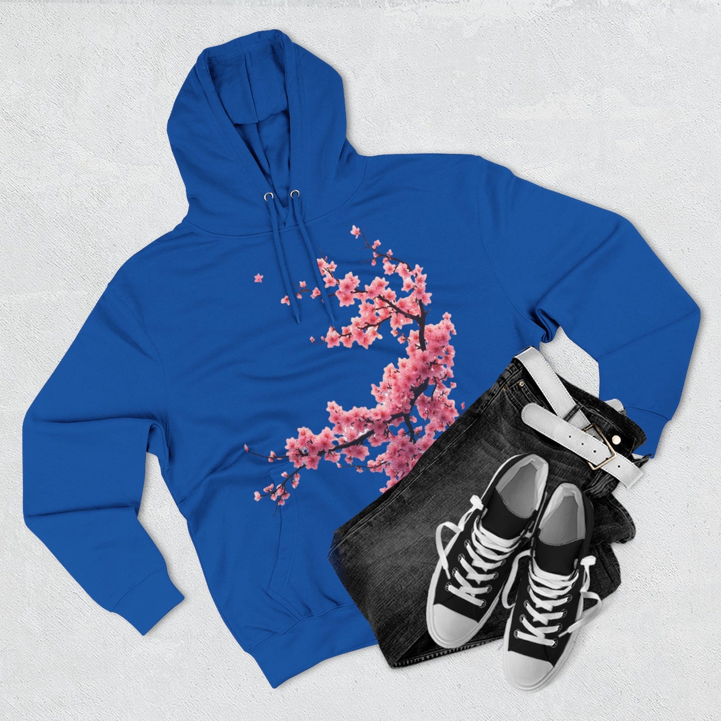 Three-Panel Fleece Hoodie