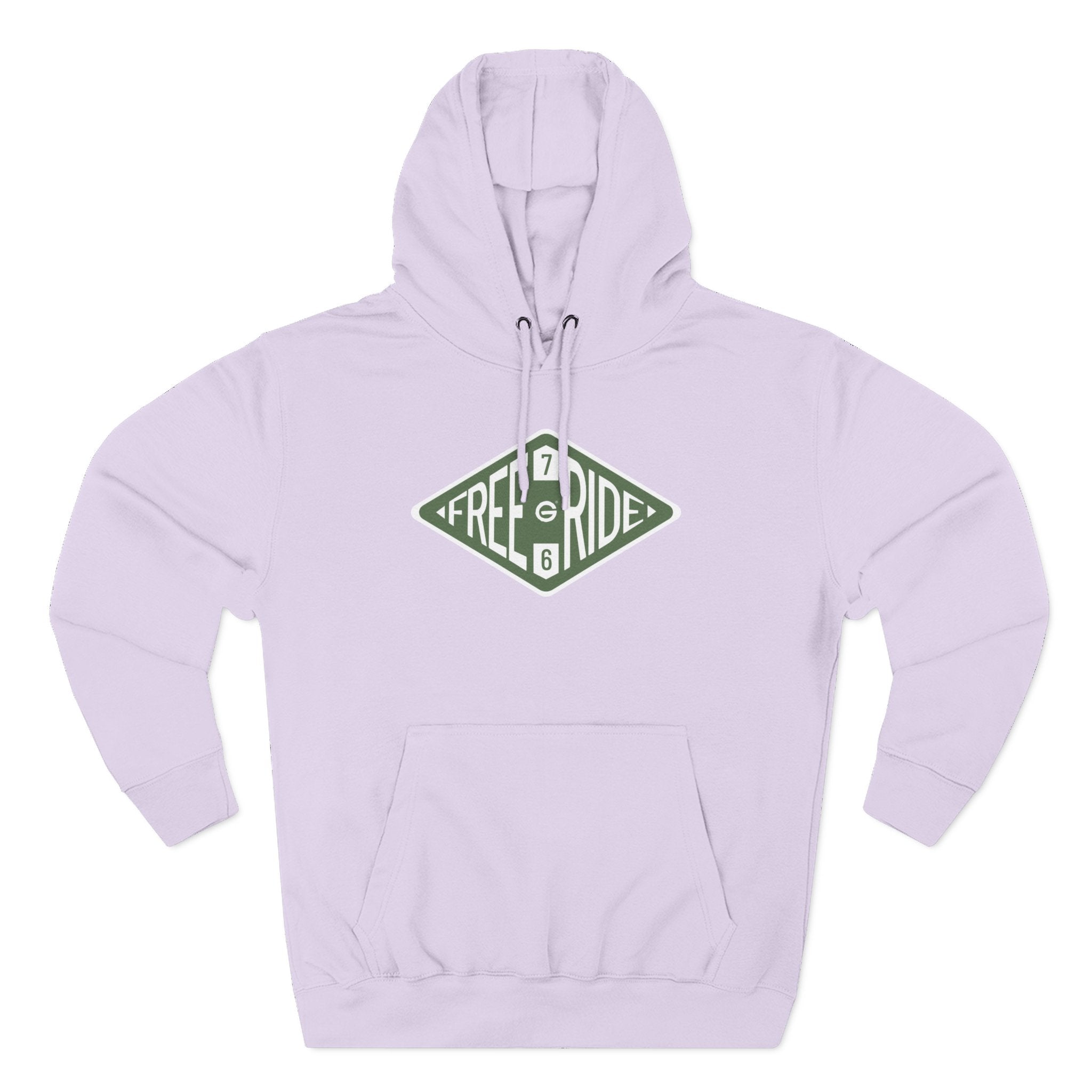 Free Ride Pullover Hoodie — Vintage Diamond Skate/Surf Logo Fleece