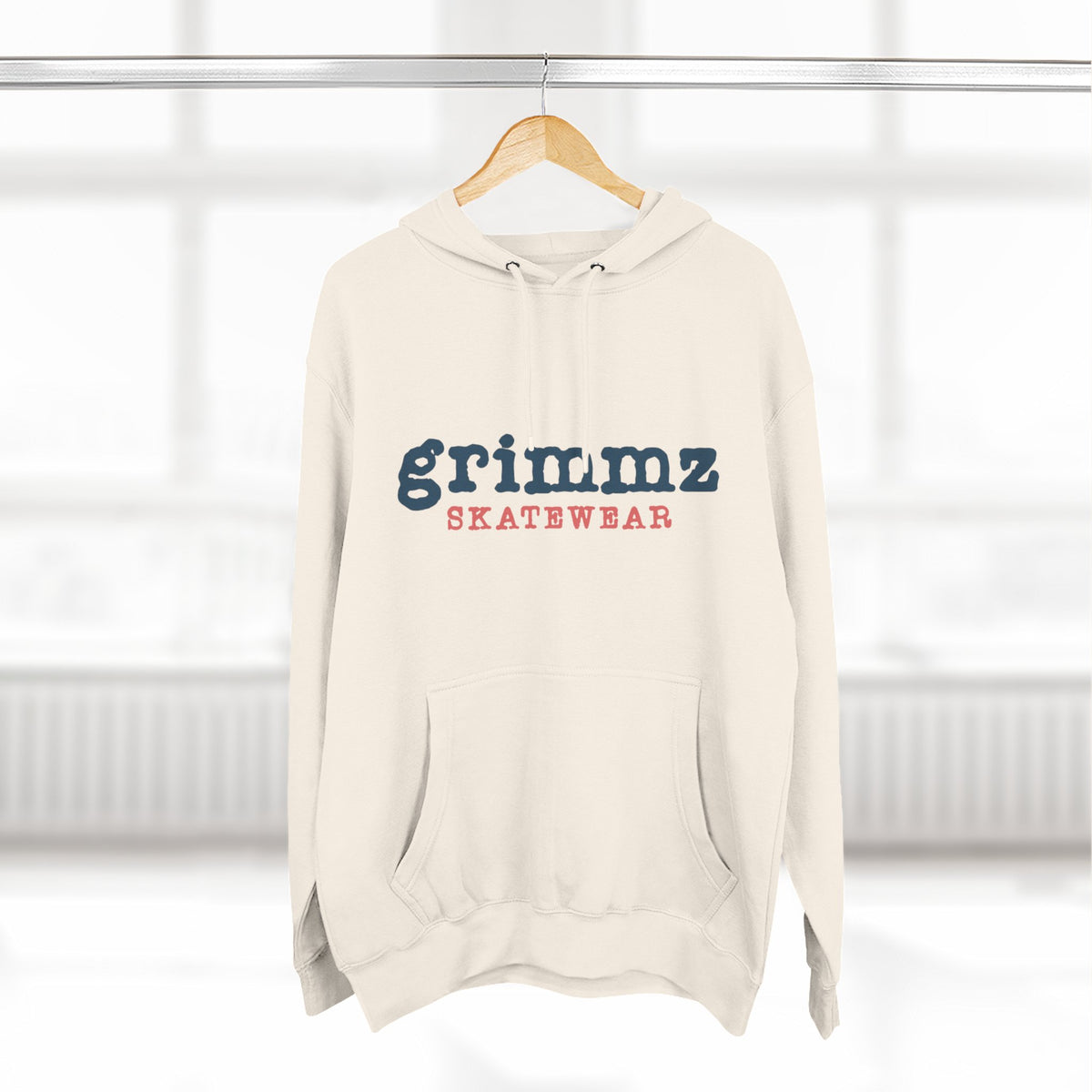 Grimmz Skatewear Fleece Hoodie — Vintage Skate Logo Pullover