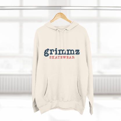 Grimmz Skatewear Fleece Hoodie — Vintage Skate Logo Pullover