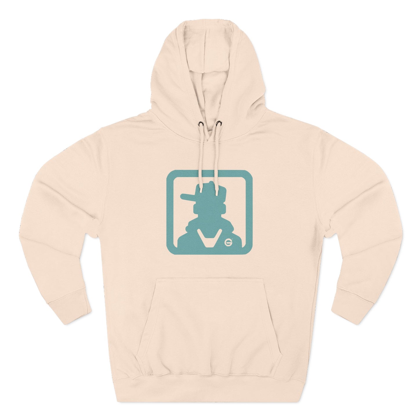 Three-Panel Fleece Hoodie