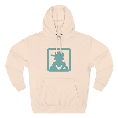 Three-Panel Fleece Hoodie