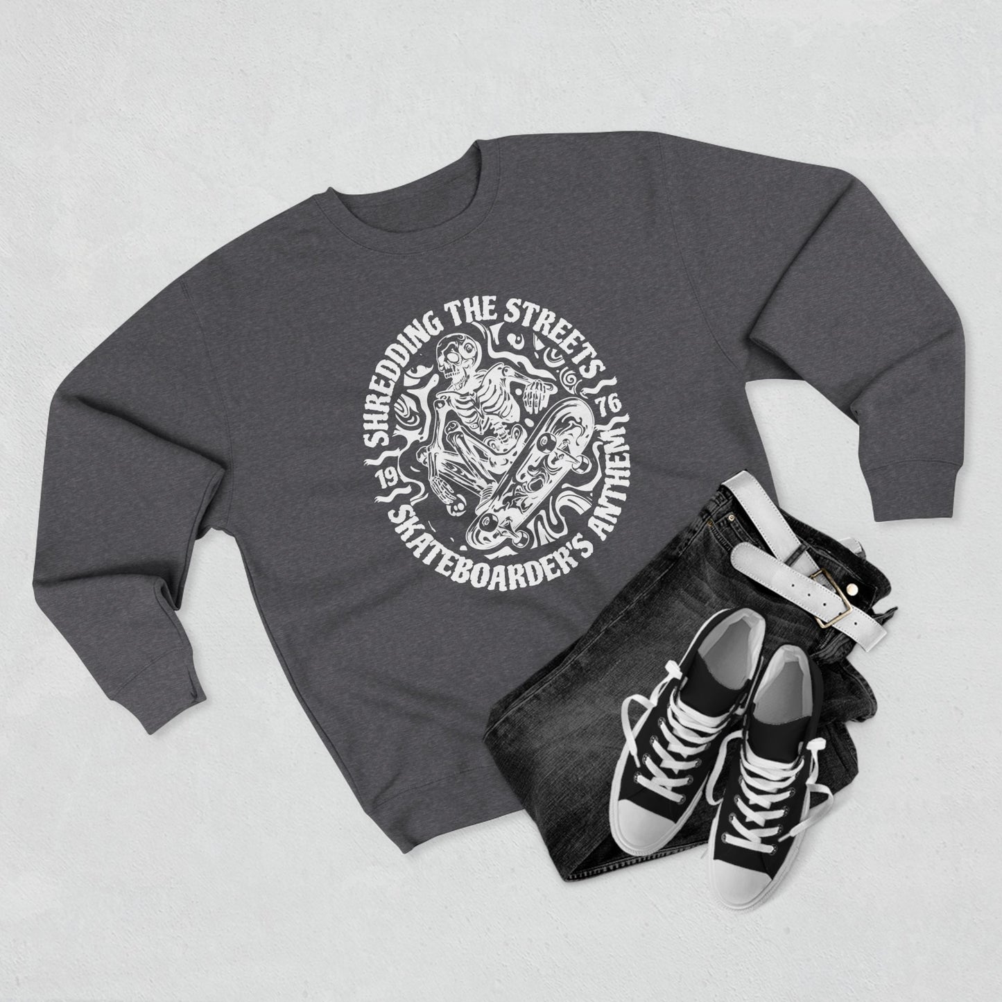 Skate Anarchy Shredding Streets Sweatshirt
