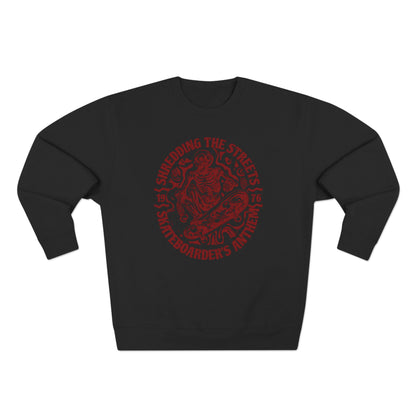Skate Anthem Shredding Streets Sweatshirt
