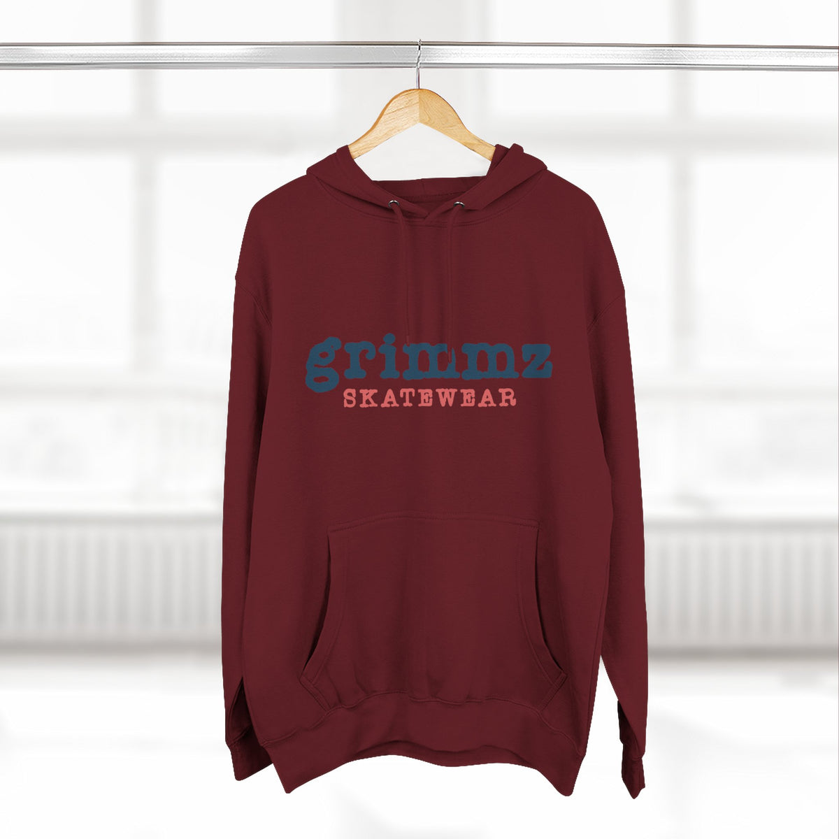 Grimmz Skatewear Fleece Hoodie — Vintage Skate Logo Pullover