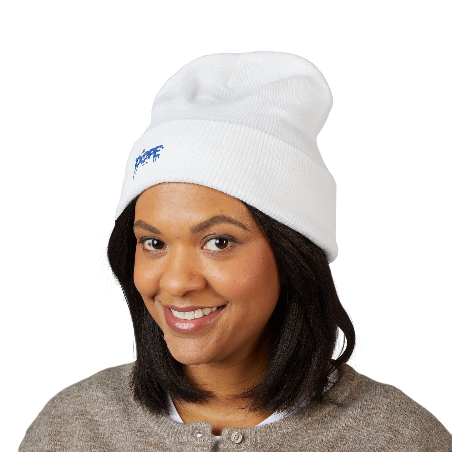 Embroidered Dope Streetwear Knit Beanie