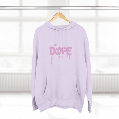 Dope Skull Graphic Hoodie Pink Drip Streetwear