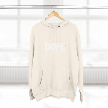 Classic White Three-Panel Hoodie