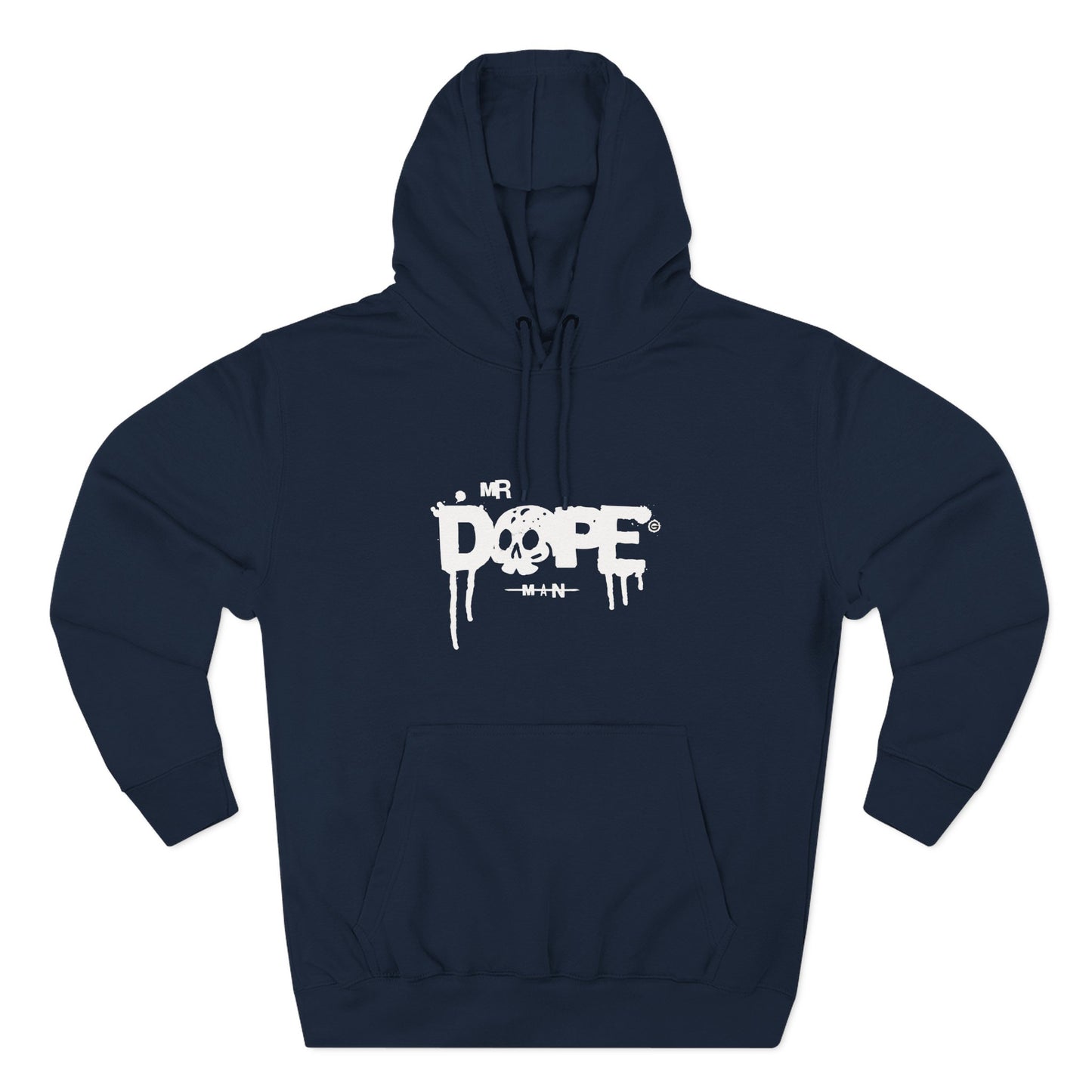 Classic White Three-Panel Hoodie