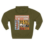 Skateboarding Is Not a Crime Hoodie — Skate or Die Graphic Hoodie
