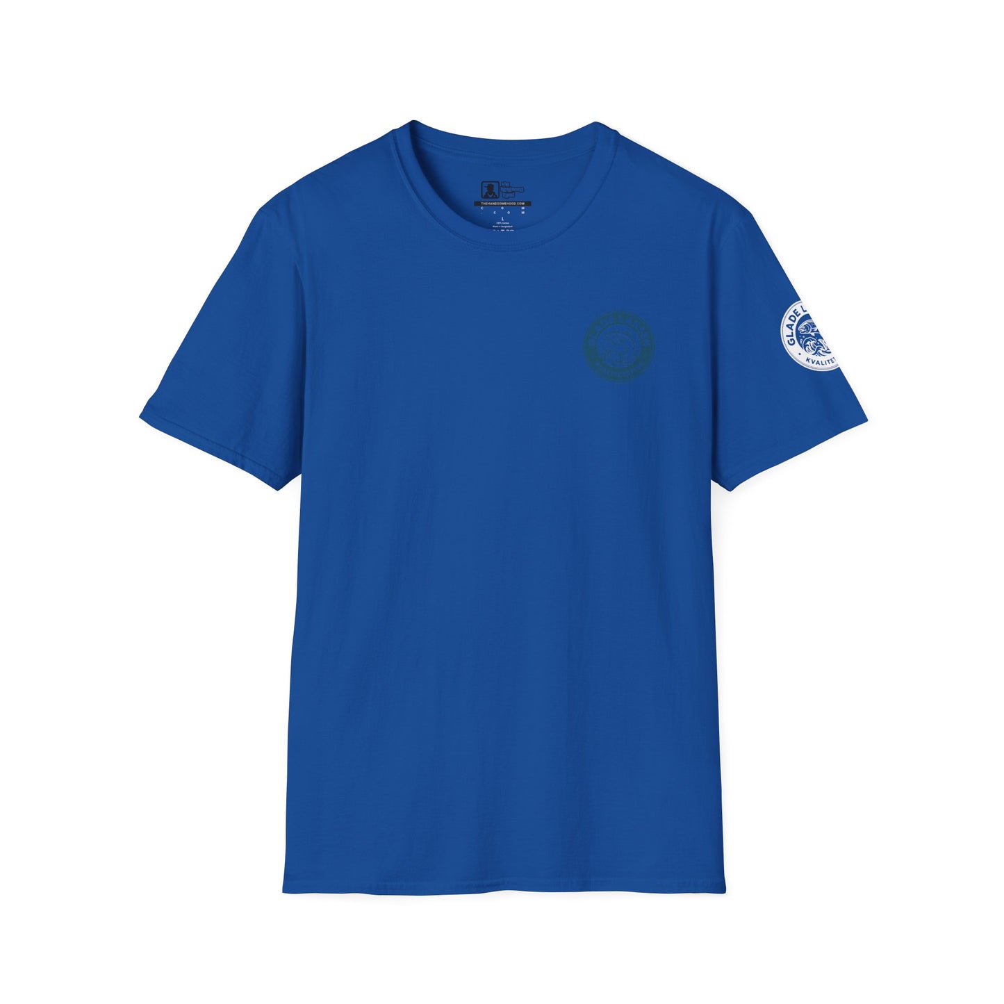 Glade Laksen Kvalitetsfisk T-Shirt — Vintage Salmon Fishing Tee