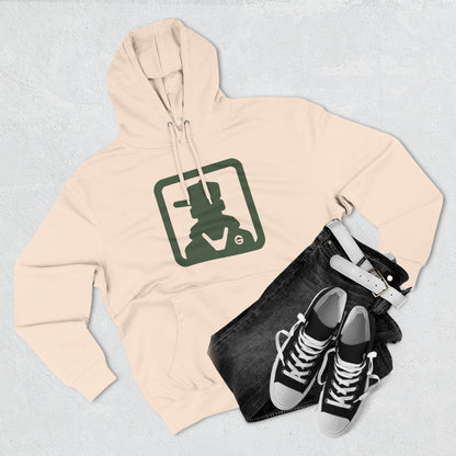 Minimal Green Icon Hoodie Pullover